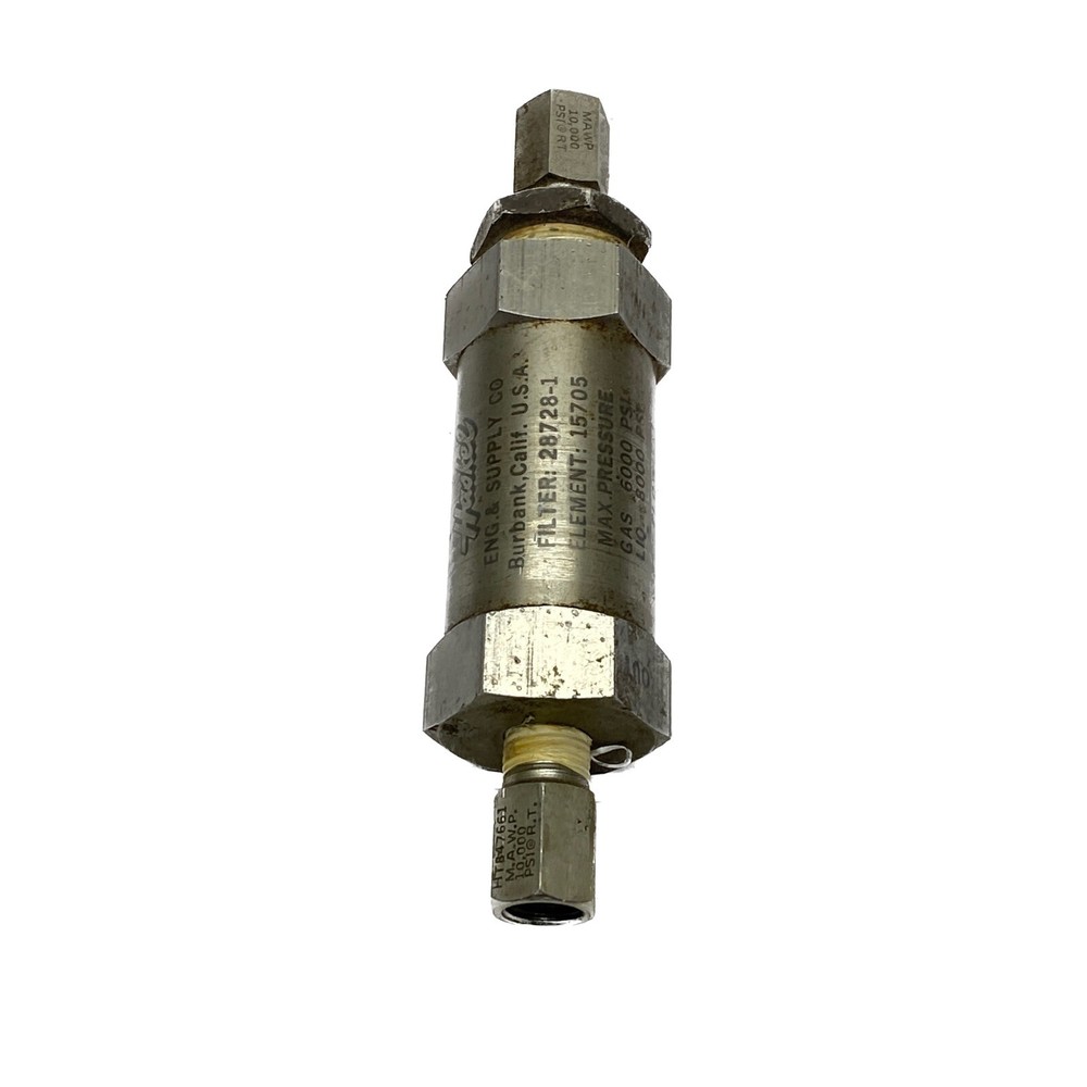 USED Haskel ENG.& Supply Co Booster Pump Filter 28728-1 Element 15705