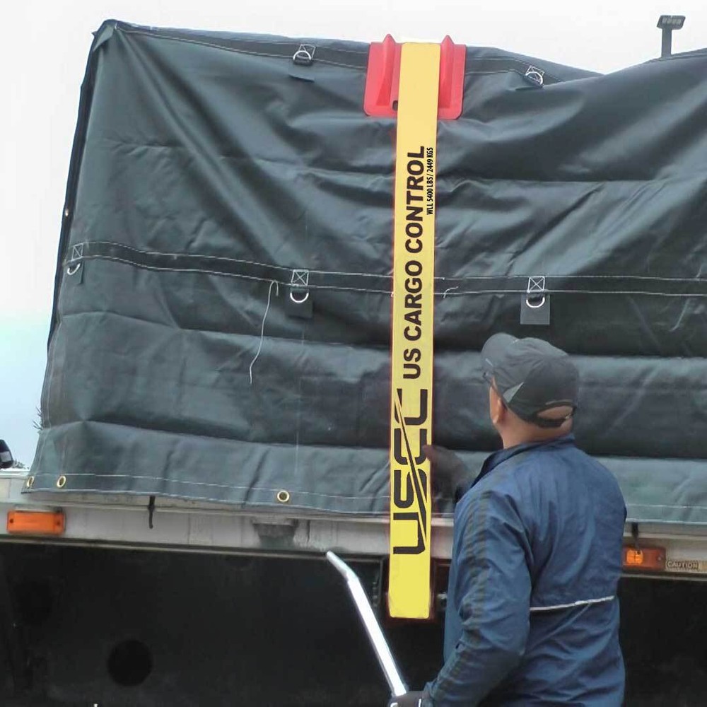 USCC 4" X 11" Yellow Fixed End w/Flat Hook and Bolt Loop