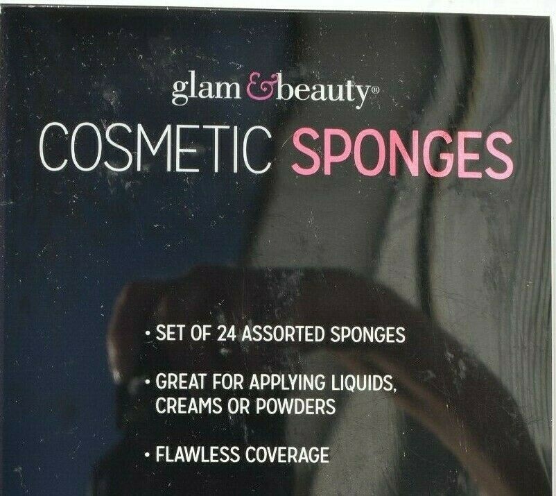 Glam & Beauty Cosmetic Makeup Sponge Blender Multi Shape 2 Pkg
