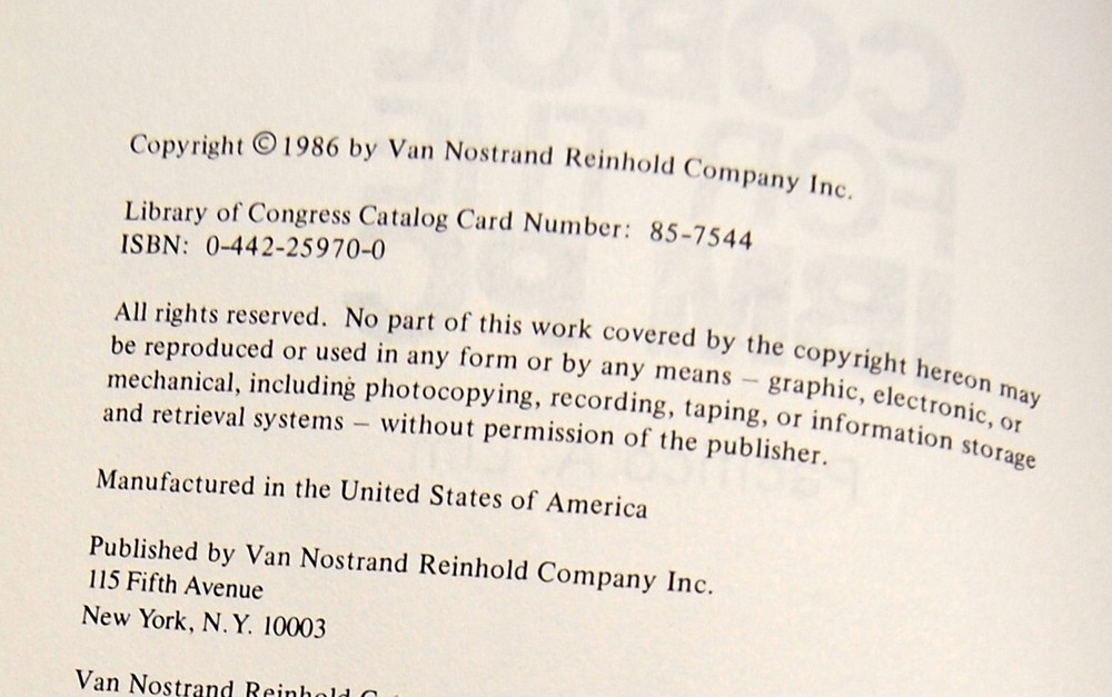 Rare IBM Cobol Vrs 2.0