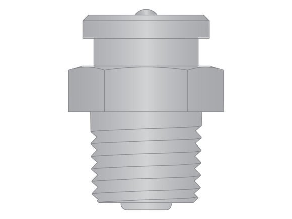 Grease Fitting Button Head 1/4-18NPTF SS PV (1 Pieces)