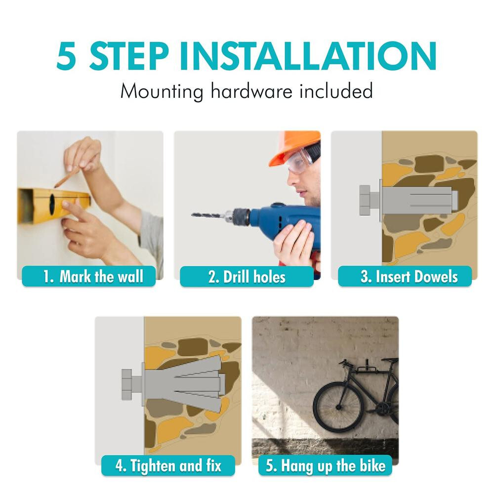 Charles Daily Wall Mounted Bike Rack