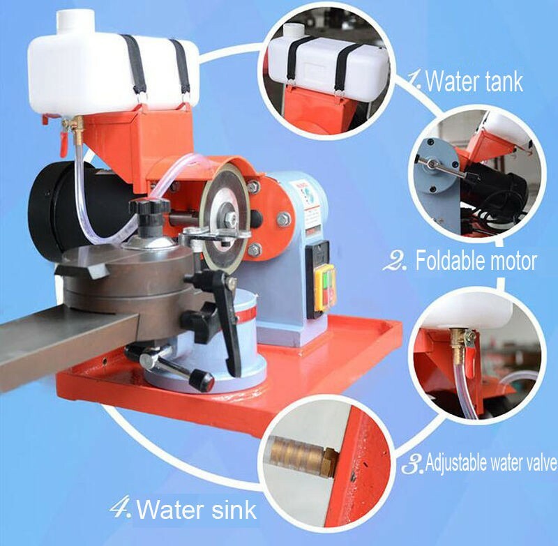 PreAsion 220V Circular Saw Blade Sharpener Grinding Machine Rotary Angle Mill Gr