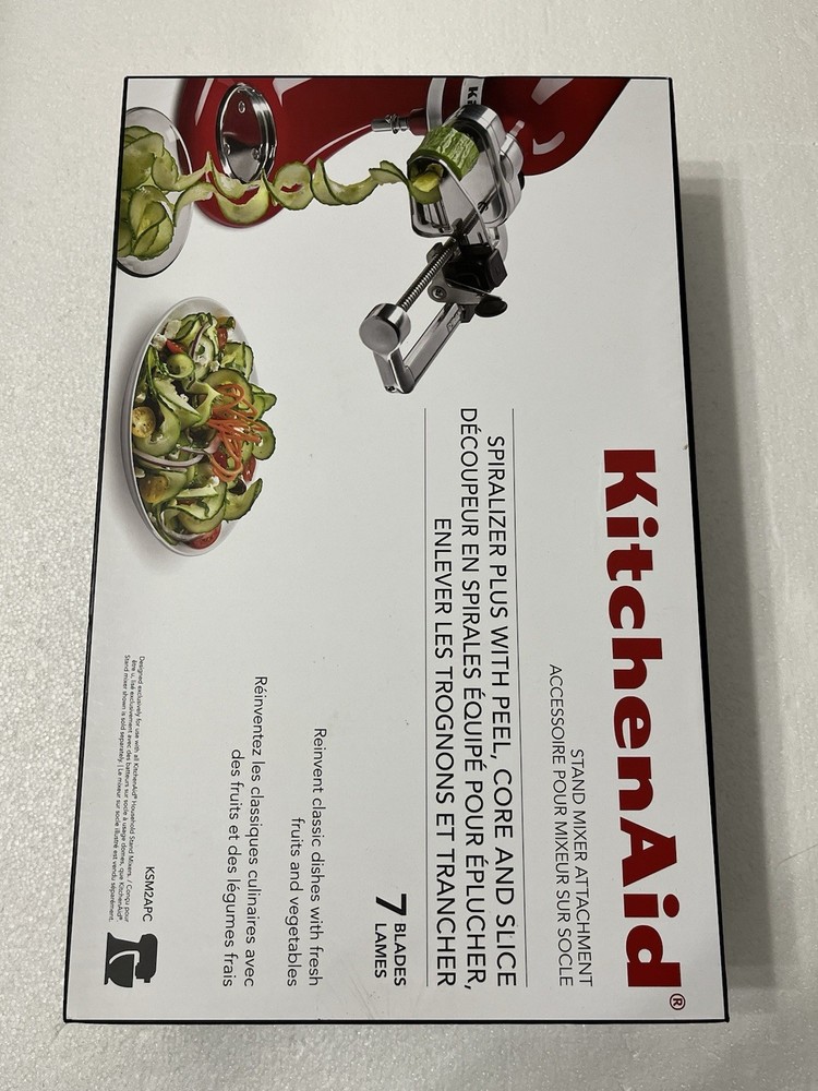 KitchenAid RKSM2APC 7-Blade Spiralizer Plus with Peel, Core & Slice Attachment