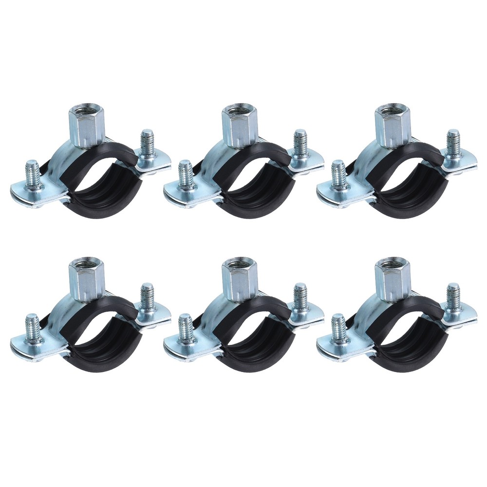 6 Pcs Split Ring Pipe Hanger, 25mm/1inch Adjustable Pipe Bracket Clamp