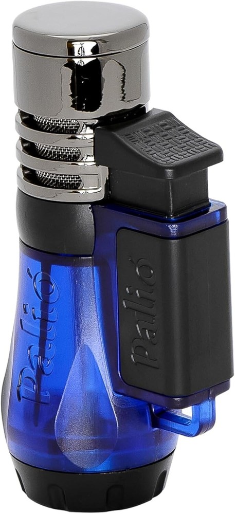 Palió Vesuvio Triple Jet Flame Torch Lighter, Apex Flame Blue