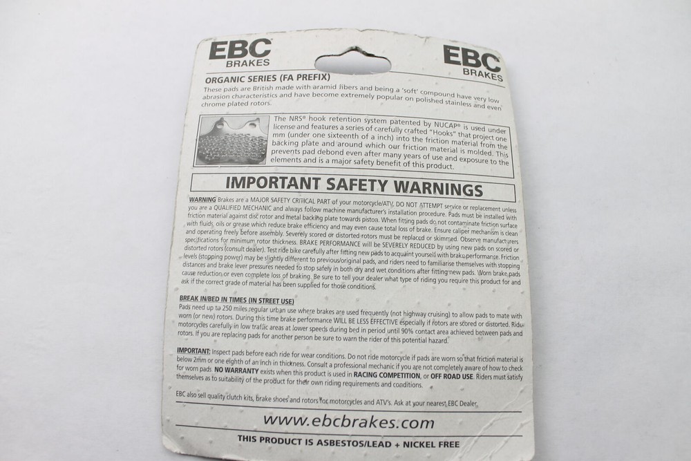 EBC Brake Pads FA200