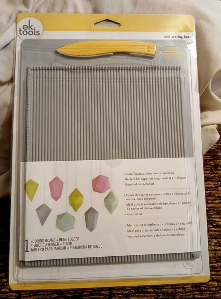 EK Tools Mini Scoring Board Gray 2 Piece New