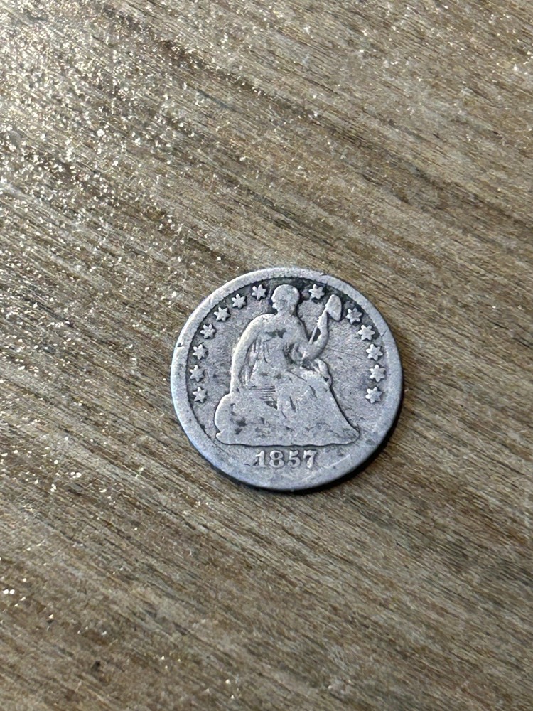 1857 Liberty Seated Half Dime G+