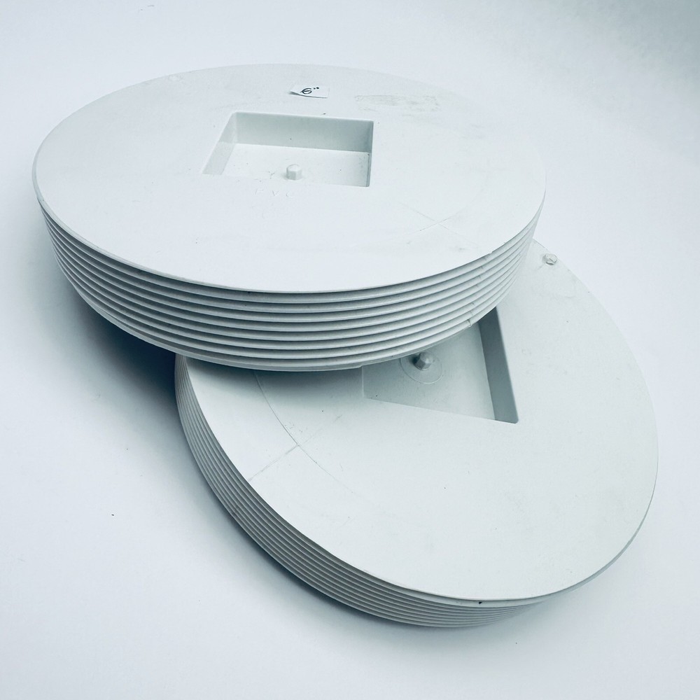 2-PACK 6" PVC COUNTERSUNK PLUG THREADED SDR35