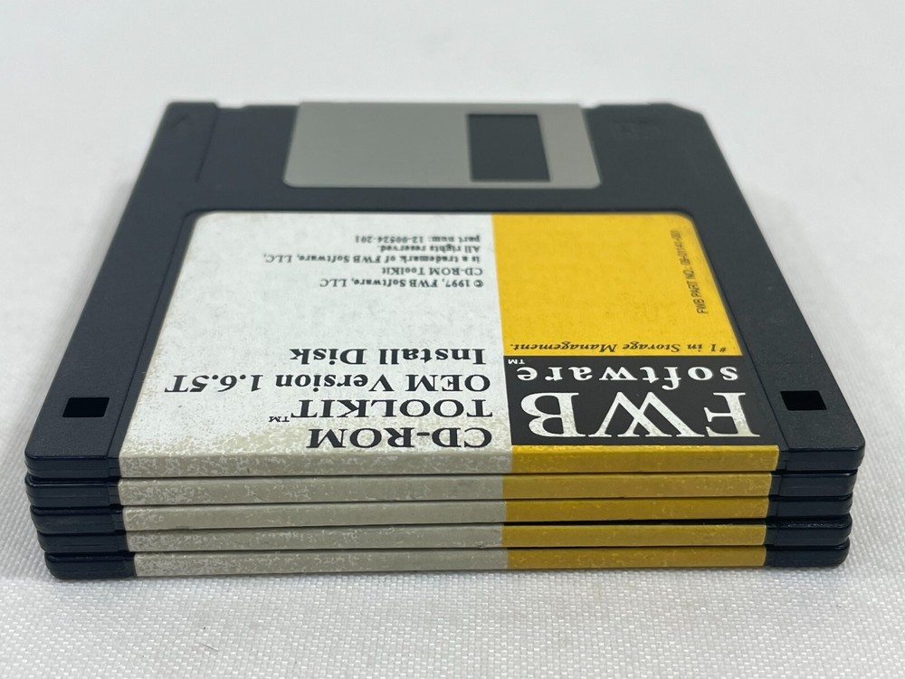 Vintage 1997 FWB Software CD-ROM Hard Disk Tool Kit 3.5" Floppy Disk