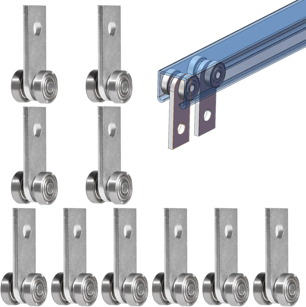 2 Wheel Trolley Rollers for 1-5/8" Strut Channel - 10 Pack