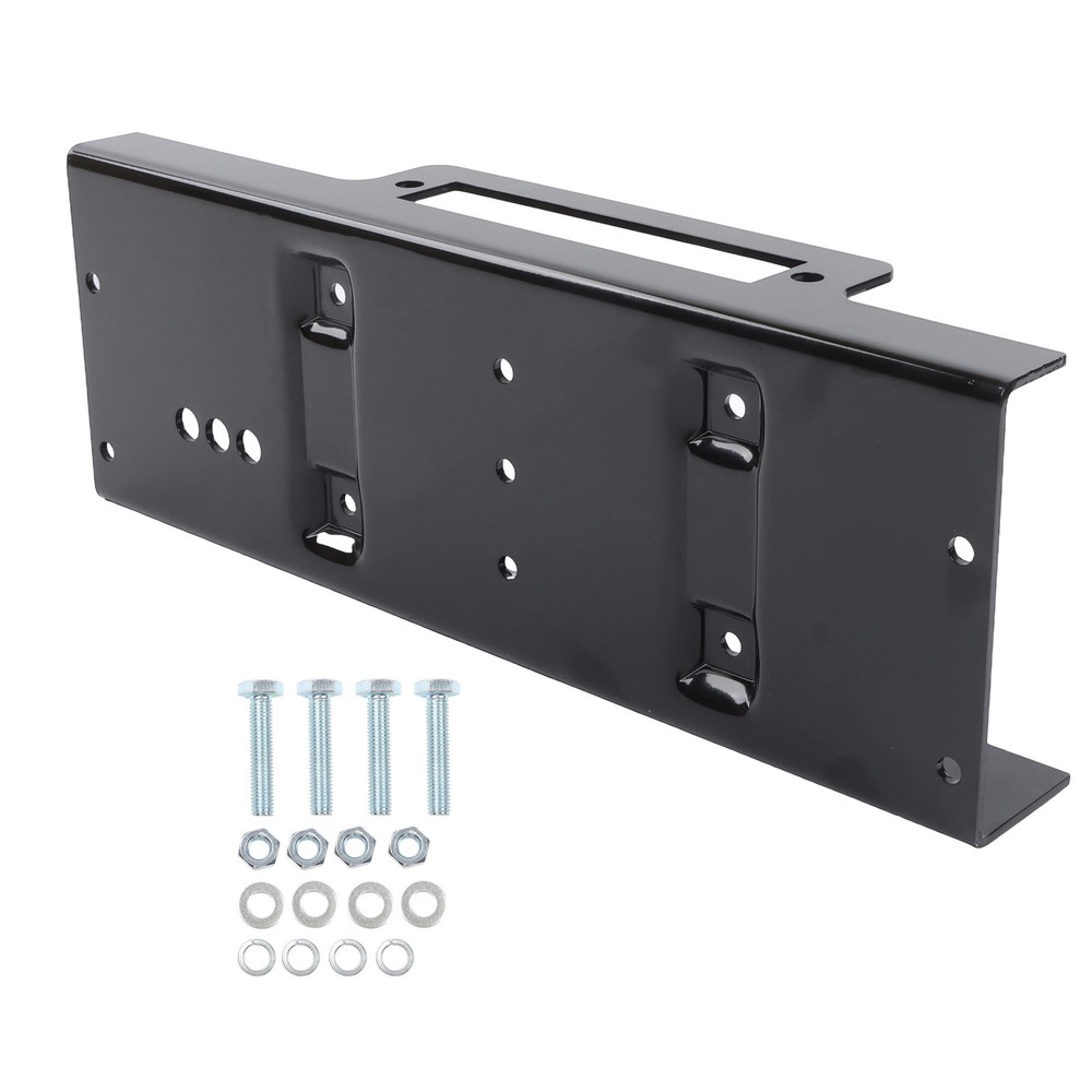 15000lbs Capacity Universal Winch Mounting Plate 10" x 4.5" Raised Bolt Pattern
