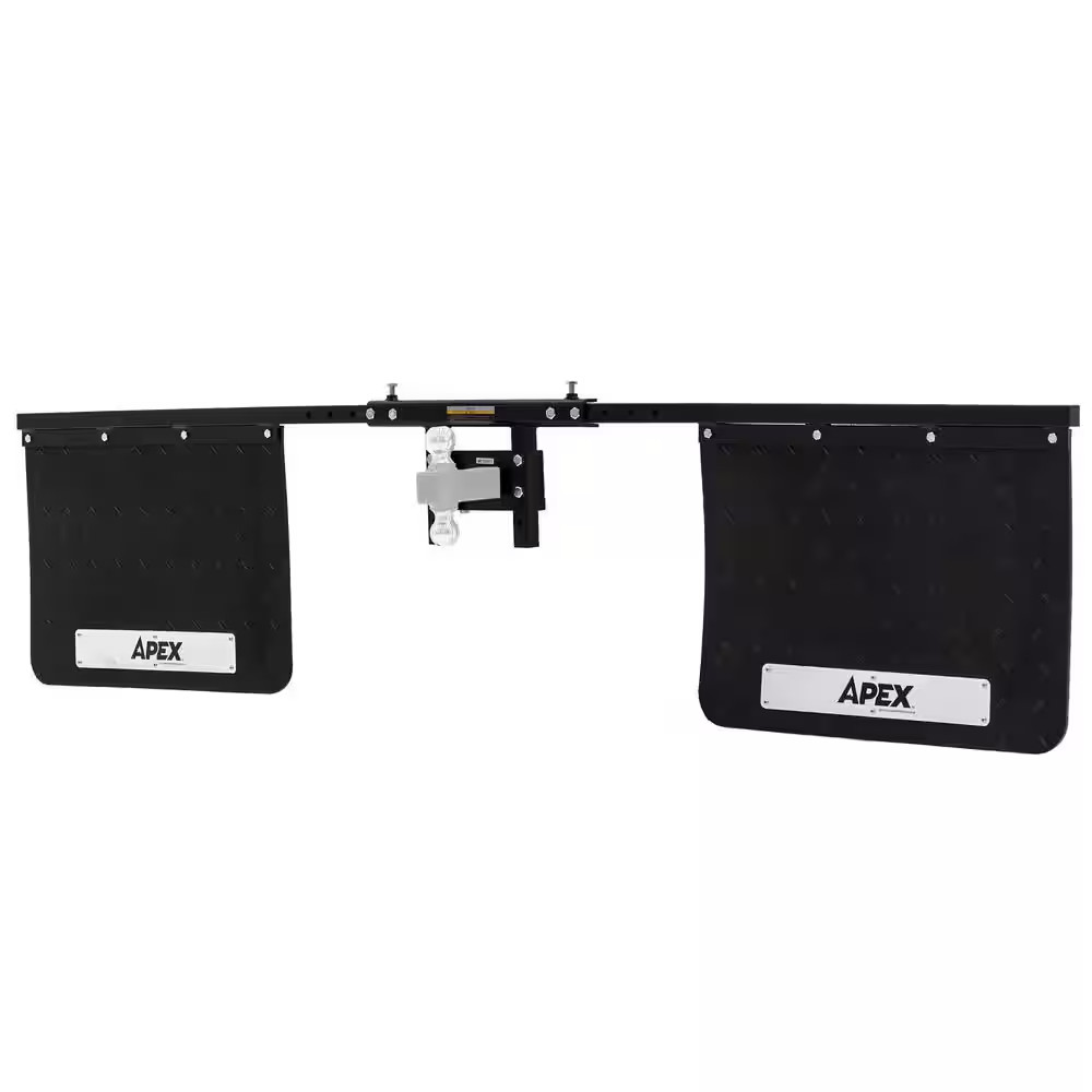 Adjustable Hitch-Mounted Mud Flap