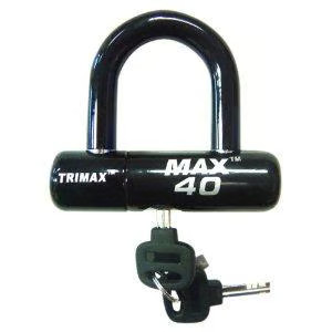 Trimax Ultra-High Max 40 Security Disc/Cable Lock - Black Motorcycle MAX40BK