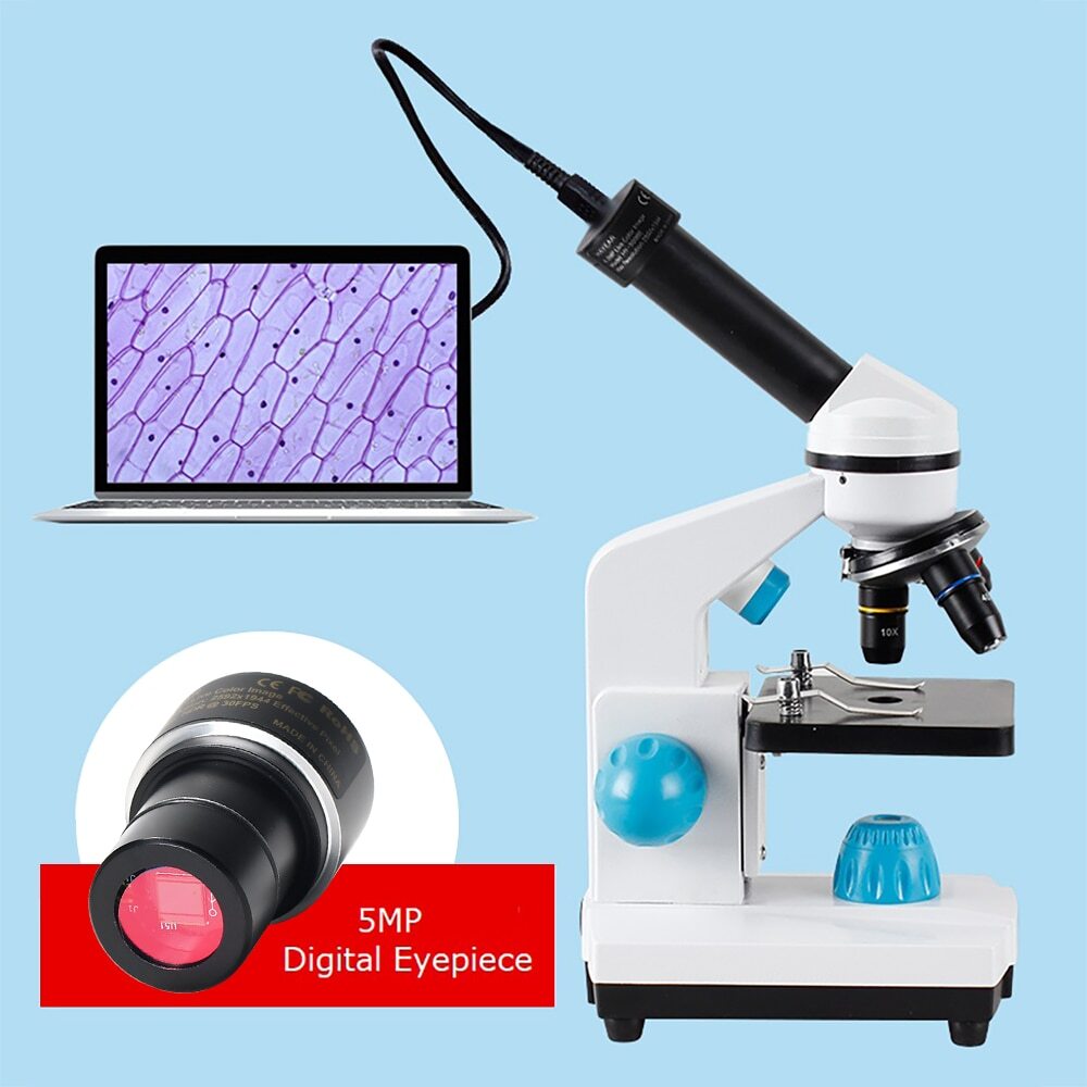 HD USB Electronic Digital Eyepiece 5MP CMOS Microscope Camera Ocular Adapter