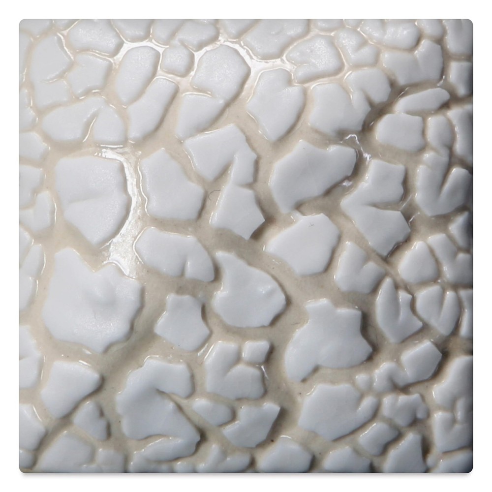 Stoneware Mudcrack Glaze - White Pint