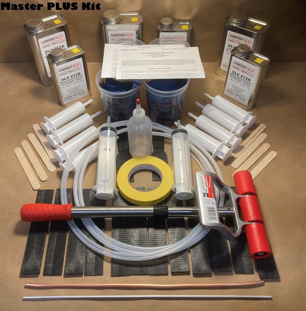 RV, Motorhome, INJECTABLE Epoxy, Fiberglass Siding Wall Panel Delamination Glue