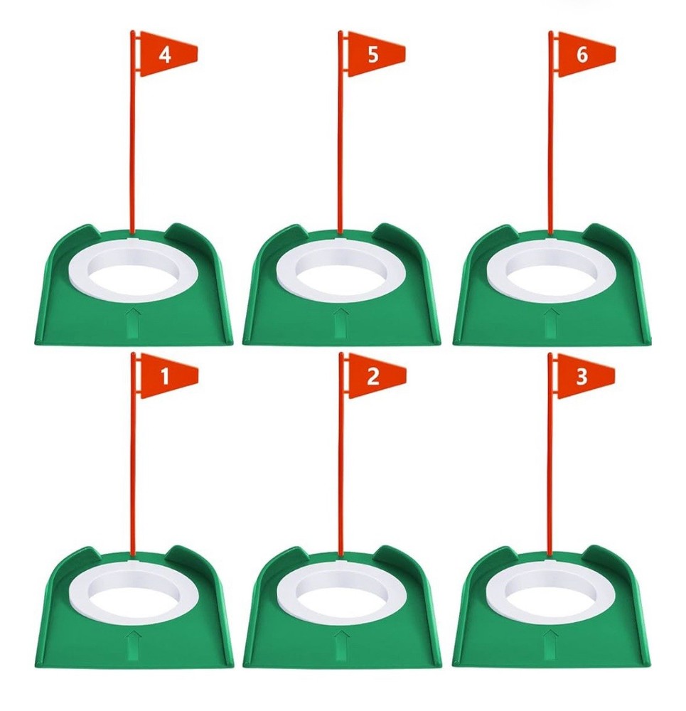 Golf Putting Practice Cup Hole Training Aids. Training Putters with Flag. NEW