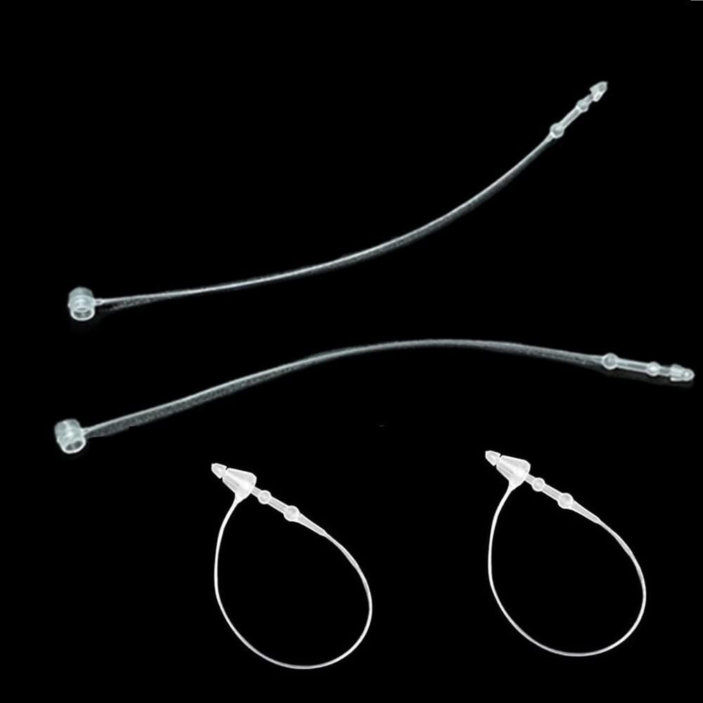 2000 Pcs 5" Plastic Fastener Hang Tag Snap Lock Pin Security Loop for Price Tag