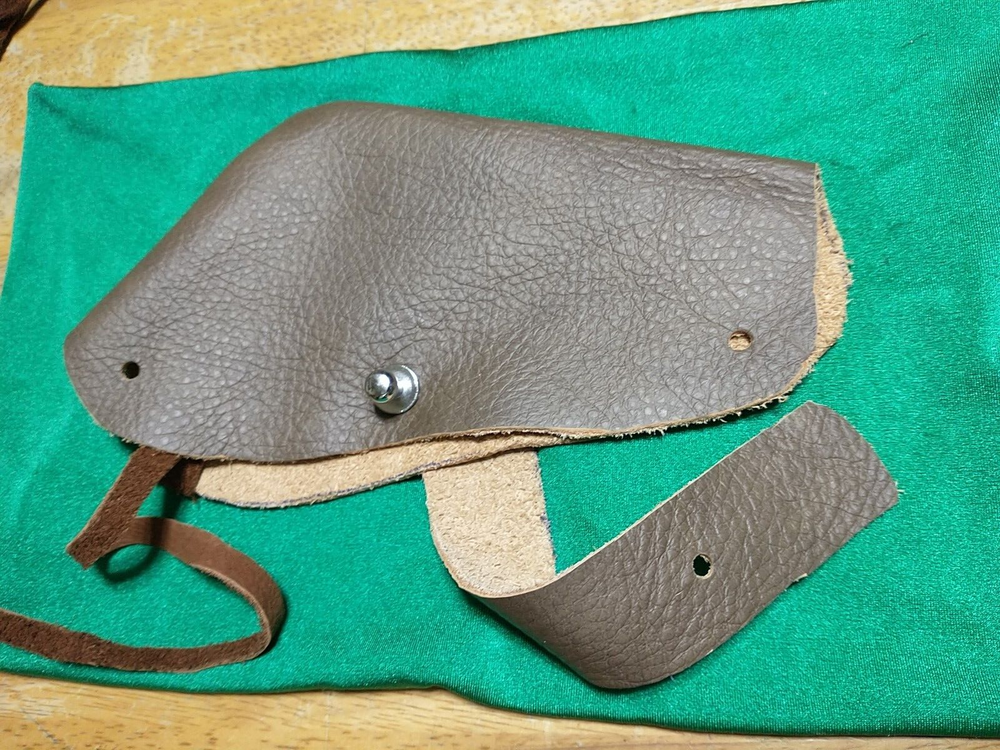 LEATHER LOCK COVER RH FLINTLOCK PERCUSSION MUZZLELOADER CUSTOM MADE BLACK POWDER