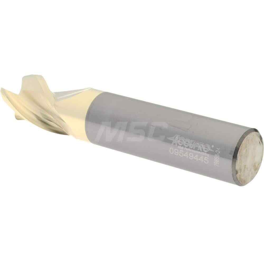 Accupro 3/4" Diam 3 Flute Single End Solid Carbide 0.06" Corner Radius End Mi...
