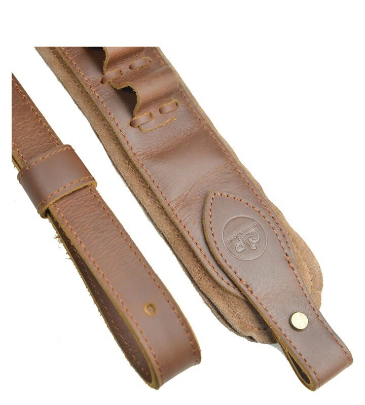 Full Leather 12 GA Shotgun Shell Strap Brown