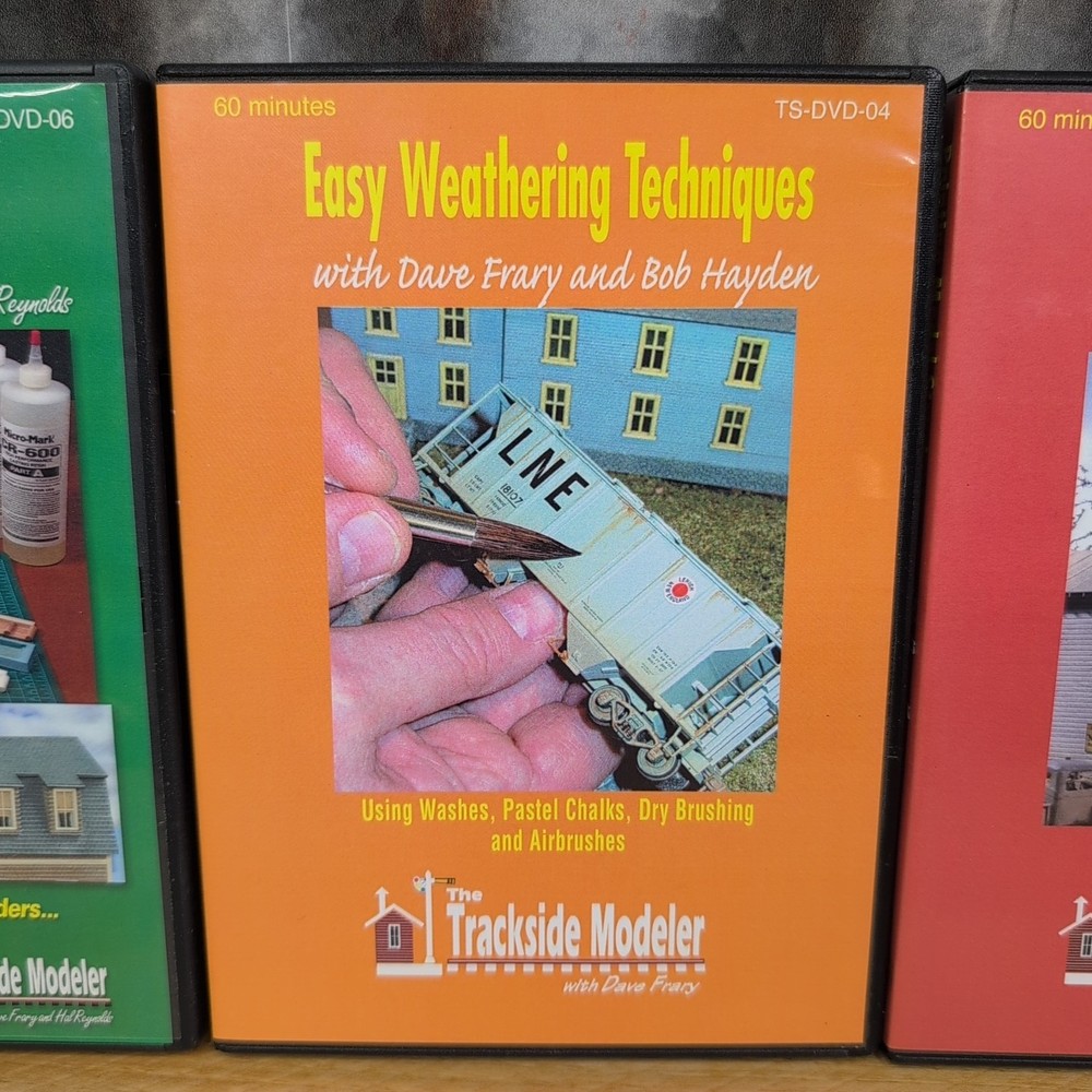 3 DVD set for Layout Scenery Instruction with Dave Frary + - Trackside Modeler
