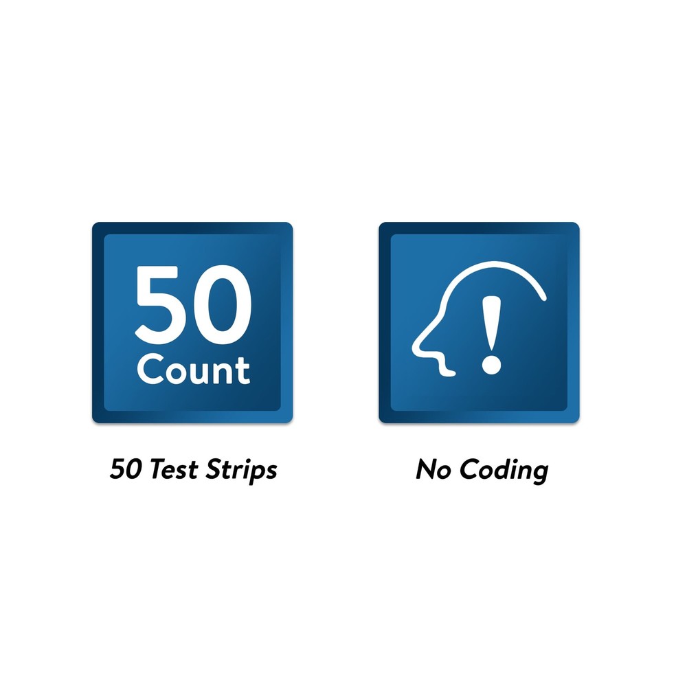 ReliOn Prime Blood Glucose Test Strips, 50 Count