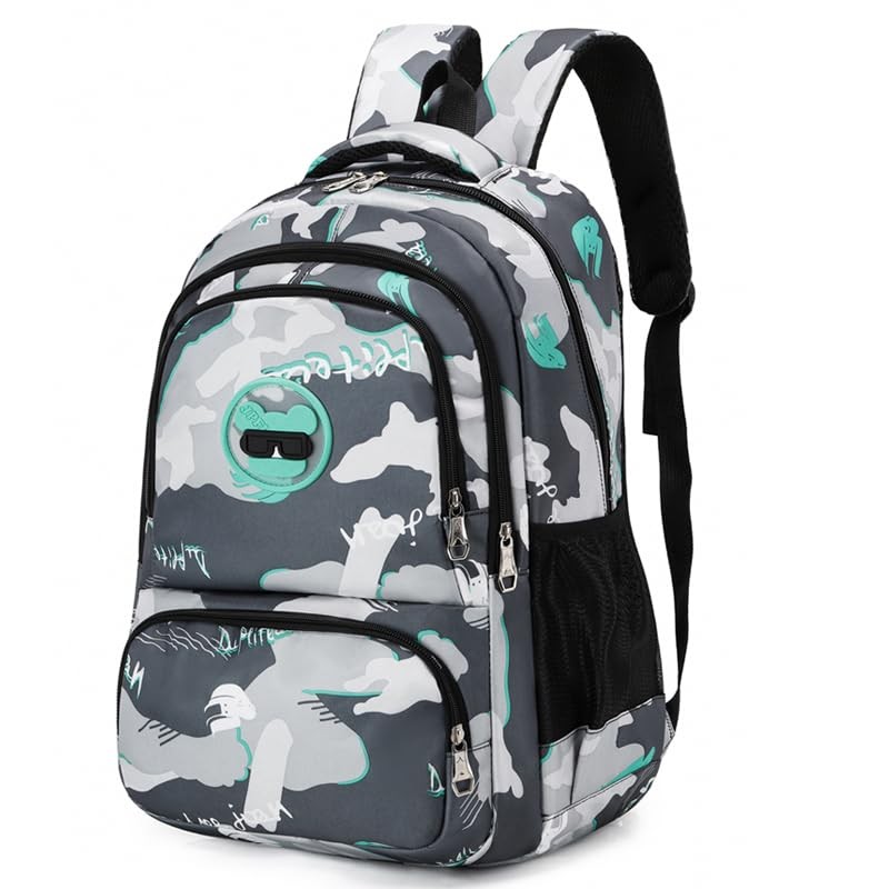 Backpack for Boys Student Camouflage Backpack Kids School backpack Large Capa...