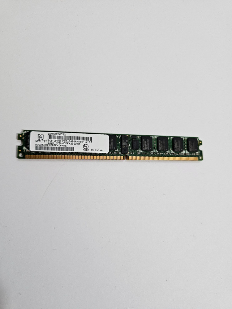 Netlist NVD257R21207F-D64MEF 2Gb VLP PC2-6400R Memory Cache