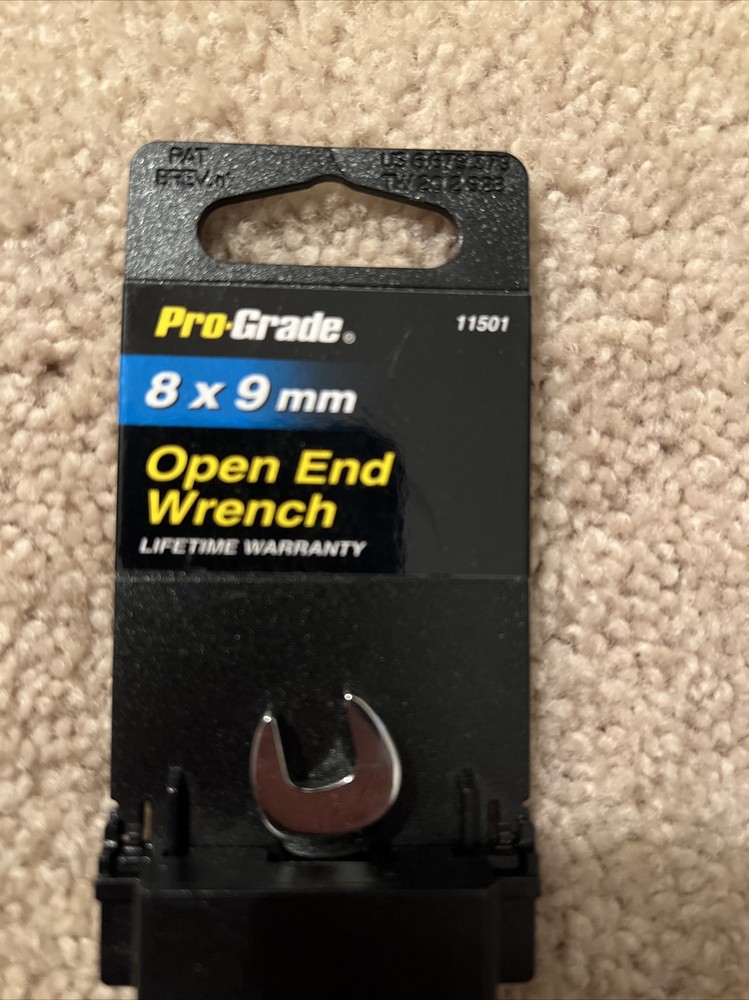 PRO-GRADE 11501 8x9 mm open end wrench