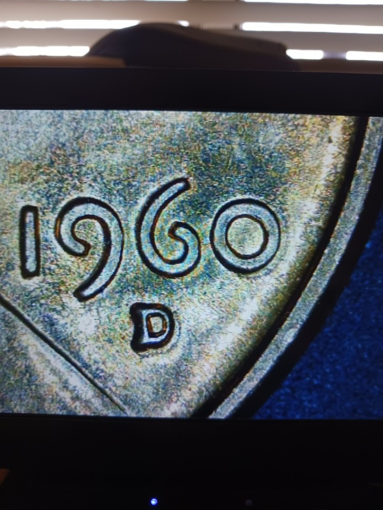 1960D Lincoln memorial cent DDO, DDR strike doubling