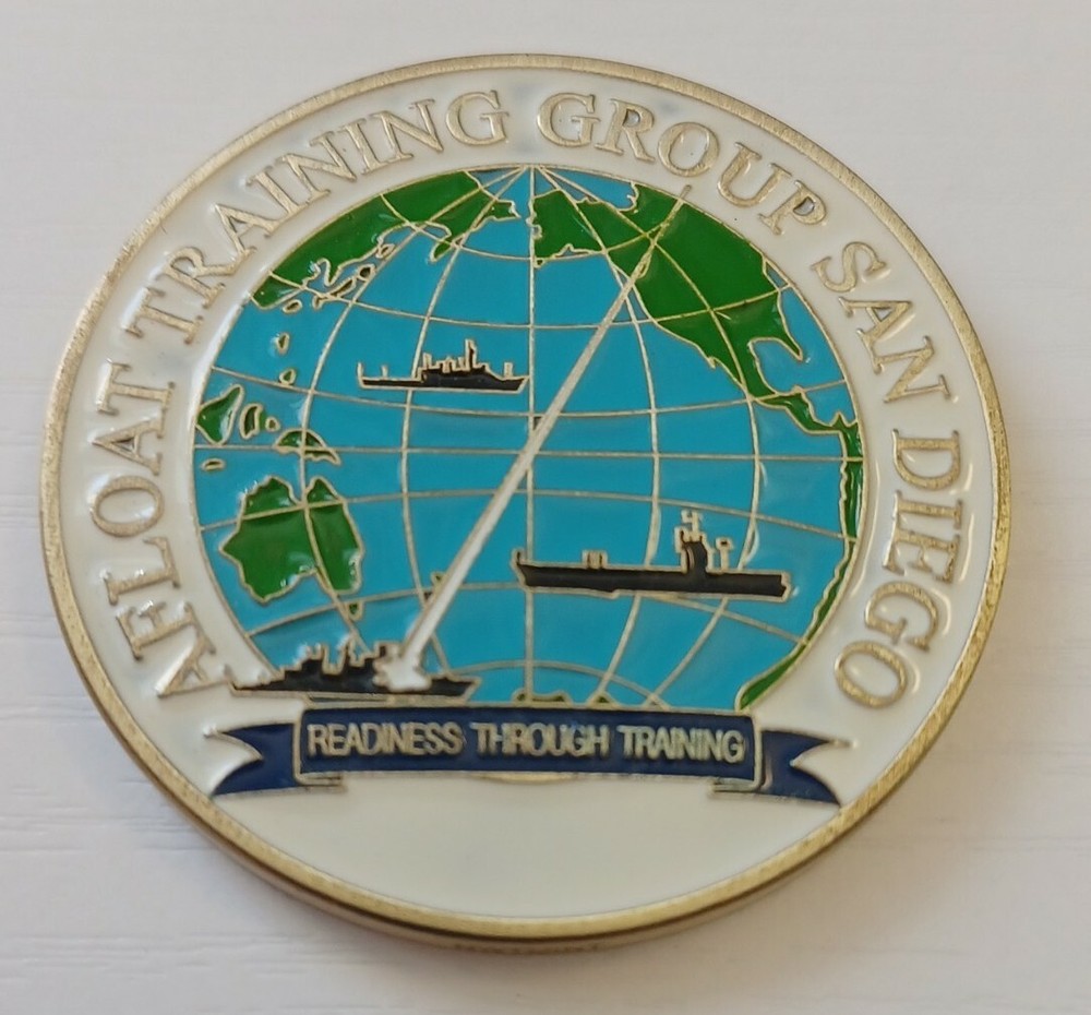 Afloat Training Group San Diego Oath Challenge Coin