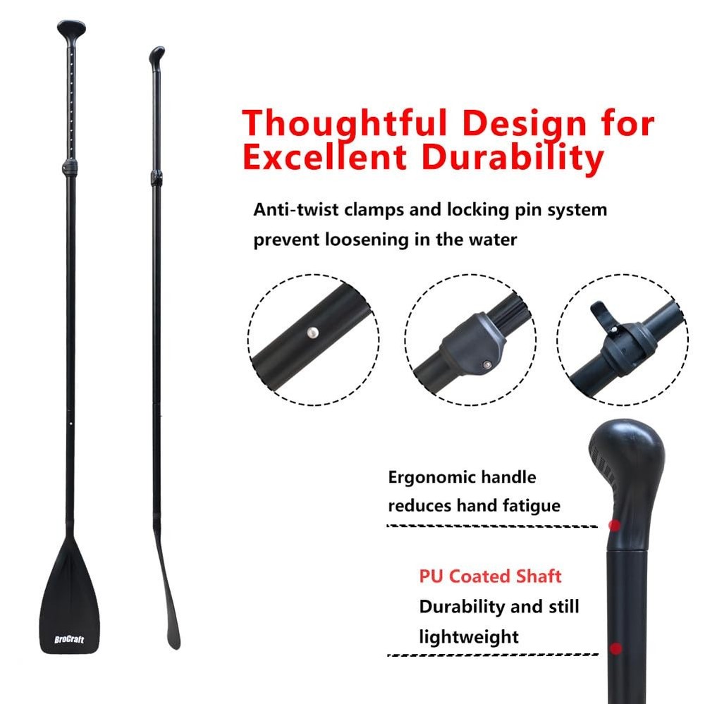SUP Paddles - 3 Piece Adjustable Stand up Paddle