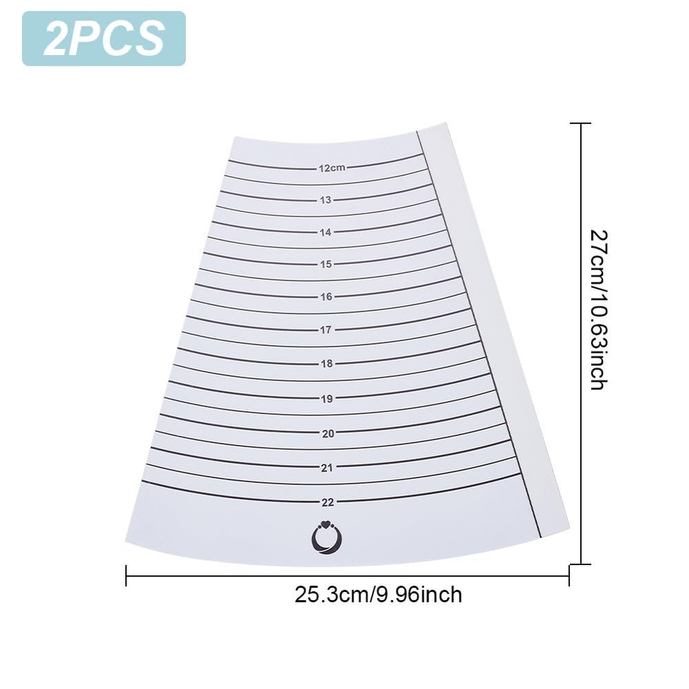 GOMAKERER 2 Pcs Resin Bracelet Sizers, Wrist Size Measure Tool Sizer...