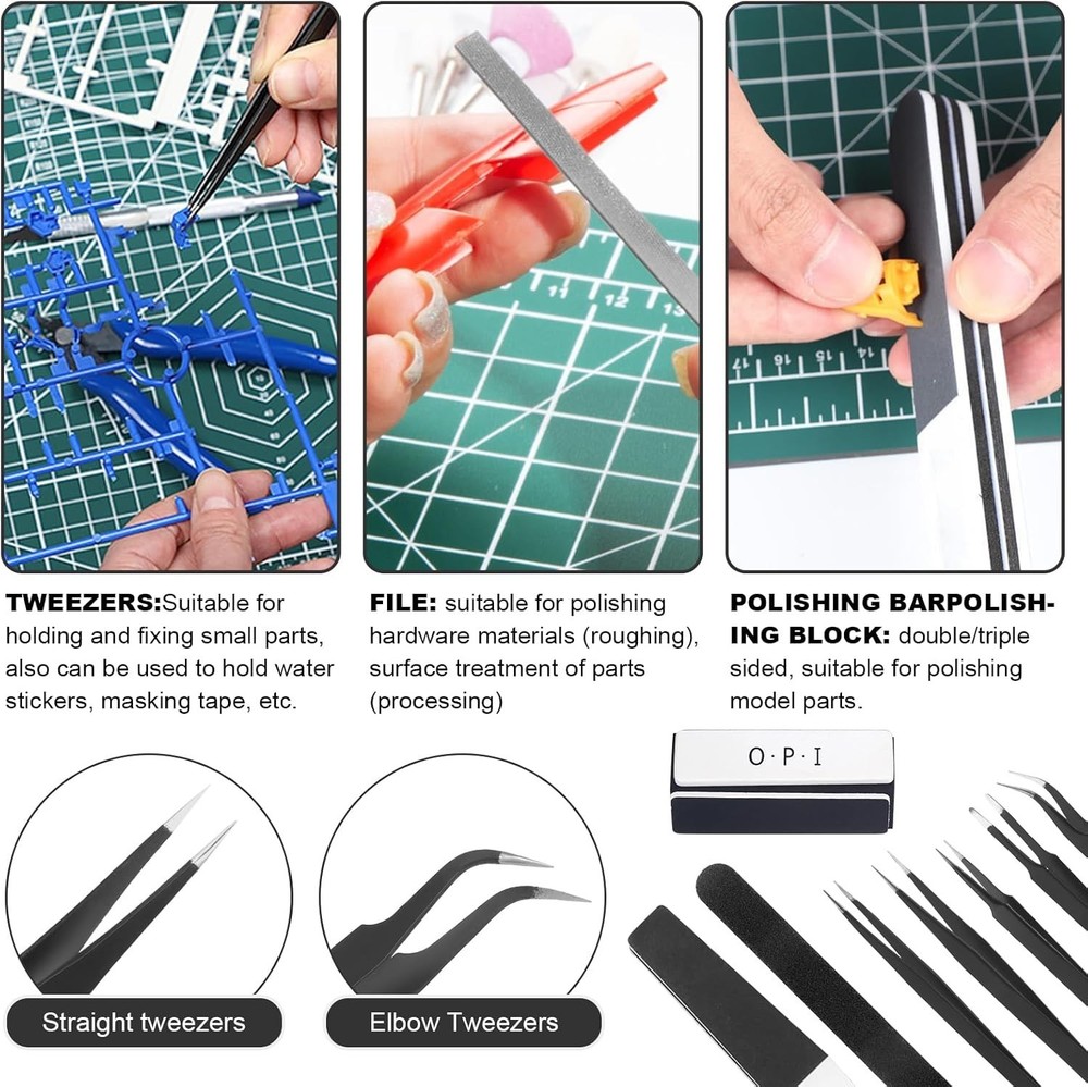 101PCS Gundam Model Tools Kit Hobby Building Tools Kit for Gundam Basic Model...