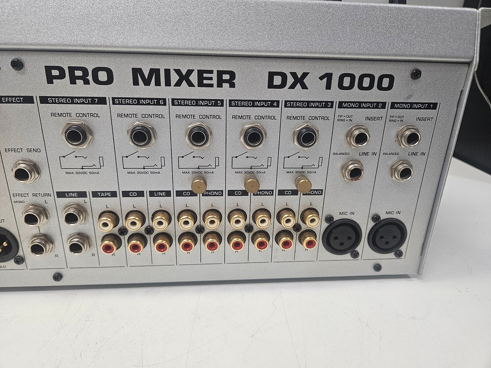 Behringer Pro DJ-Mixer DX1000 Silver Console No PSU