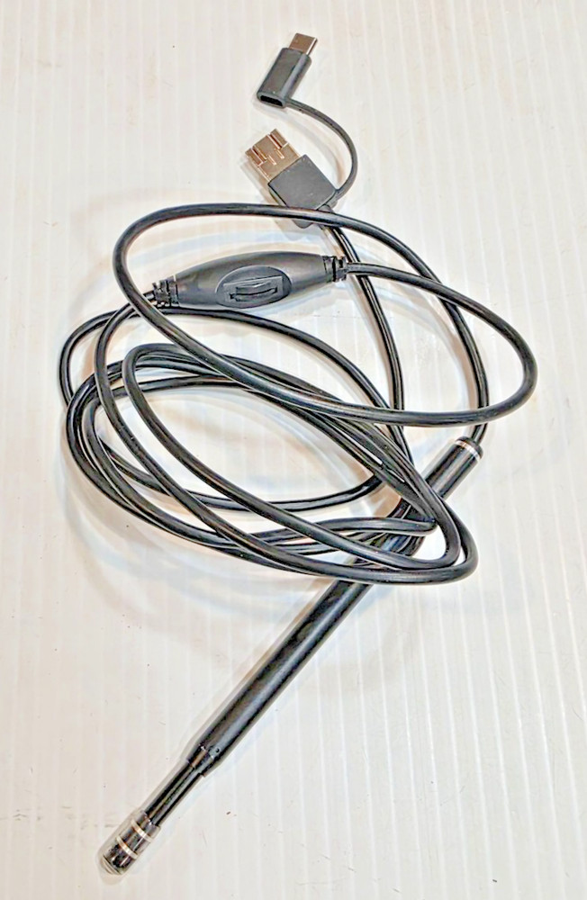 USB Endoscope Inspection Camera Flexible Probe With USB Micro USB-C Adapters