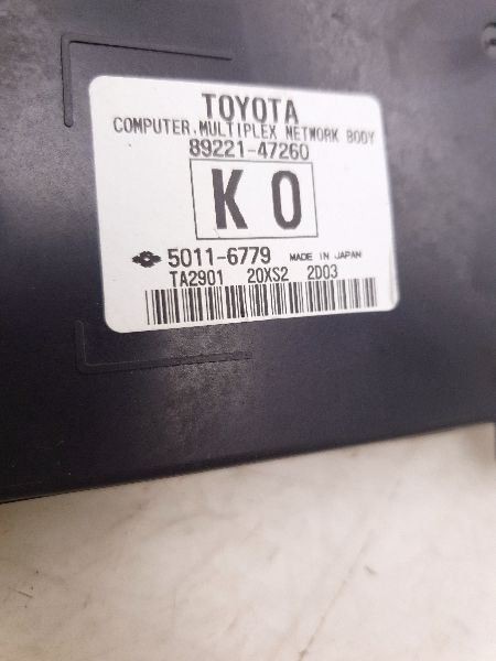 12-14 TOYOTA PRIUS MULTIPLEX NETWORK BODY CONTROL MODULE ECM ASSEMBLY