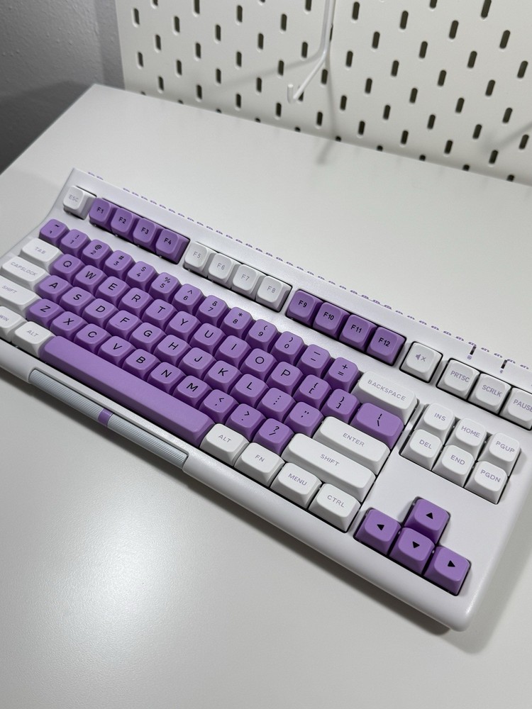 EPOMAKER BRICK 87 Mechanical Keyboard Wired Purple White