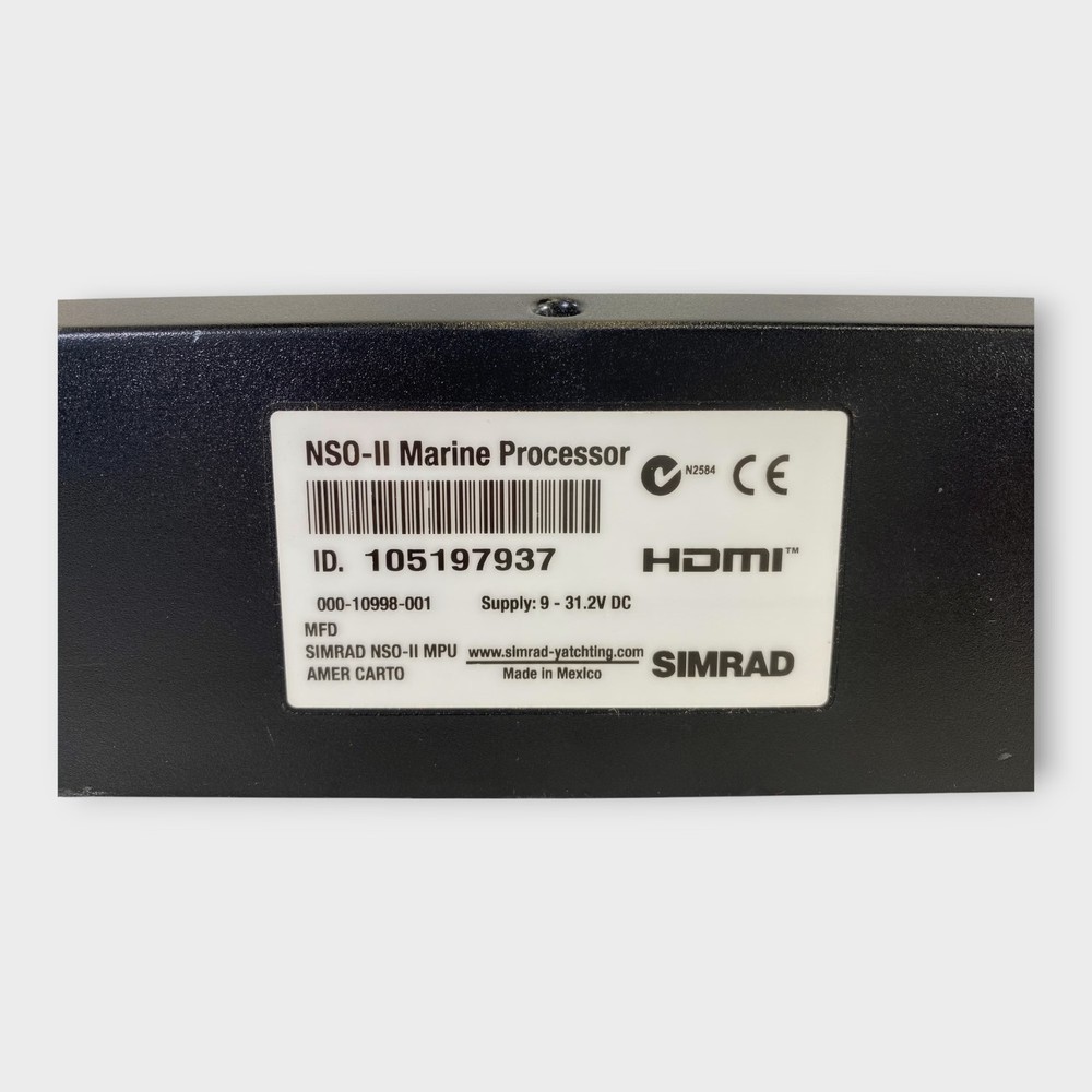 Simrad NSO EVO2 NSO-II Multi-Function Display Processor Tested Good W/Amer Carto