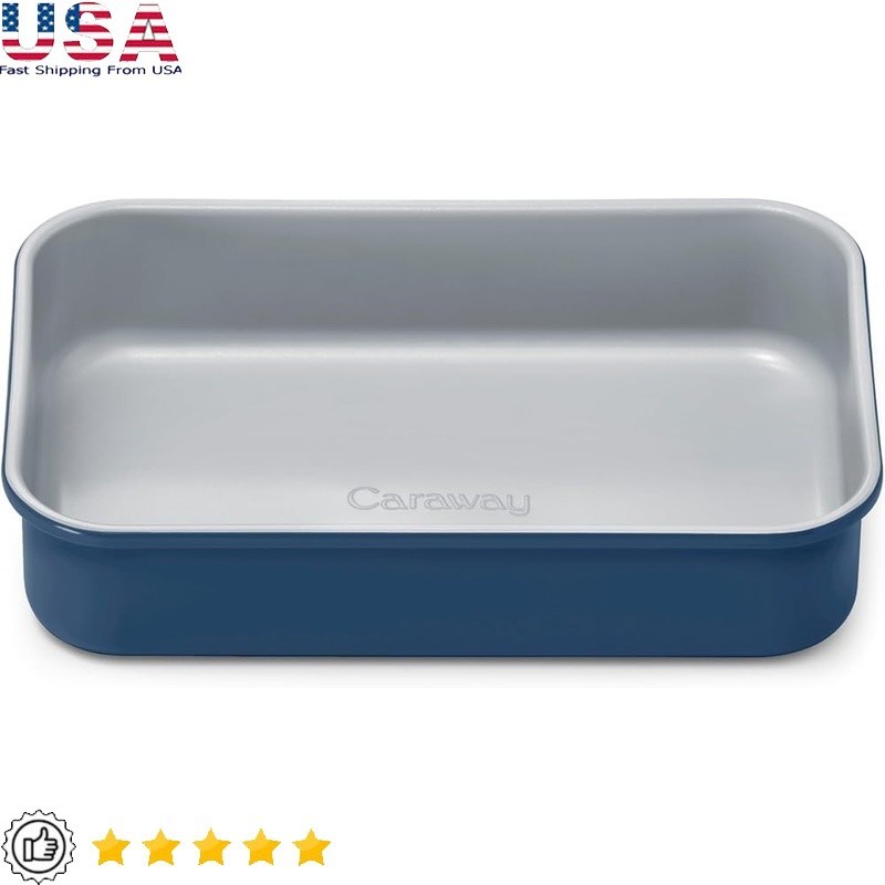 Non-Toxic Ceramic Bakeware Small Rectangular Pan Oven Safe Easy Cleanup Durable