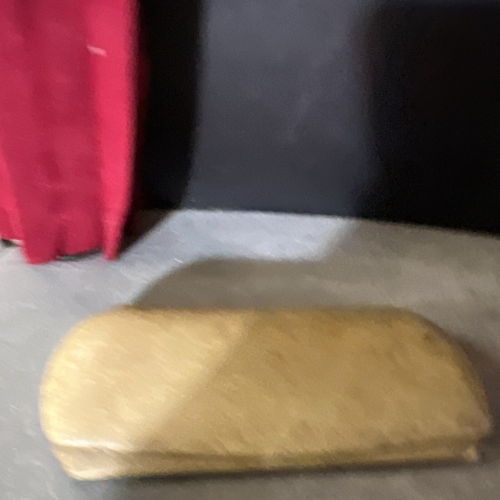 Antique rimless gold filled eyeglasses with case