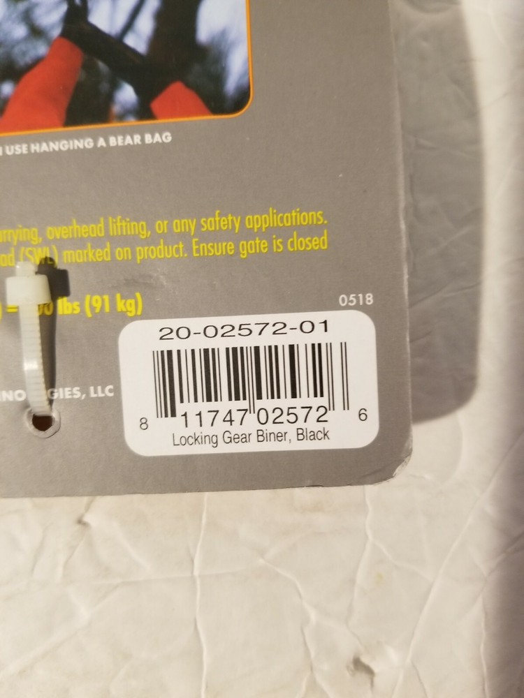 UST Locking Gear Biner, Black -20-02572-01