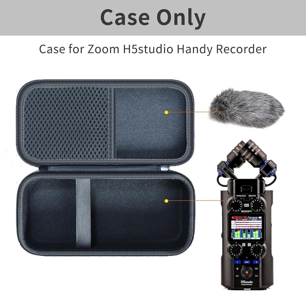 Case Compatible Zoom H5Studio Handy Recorder Microphone Case Only