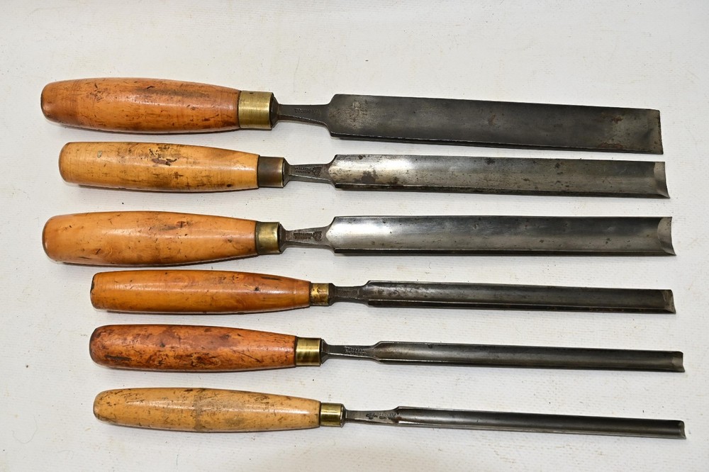Vintage Set of 6 Paring Gouges