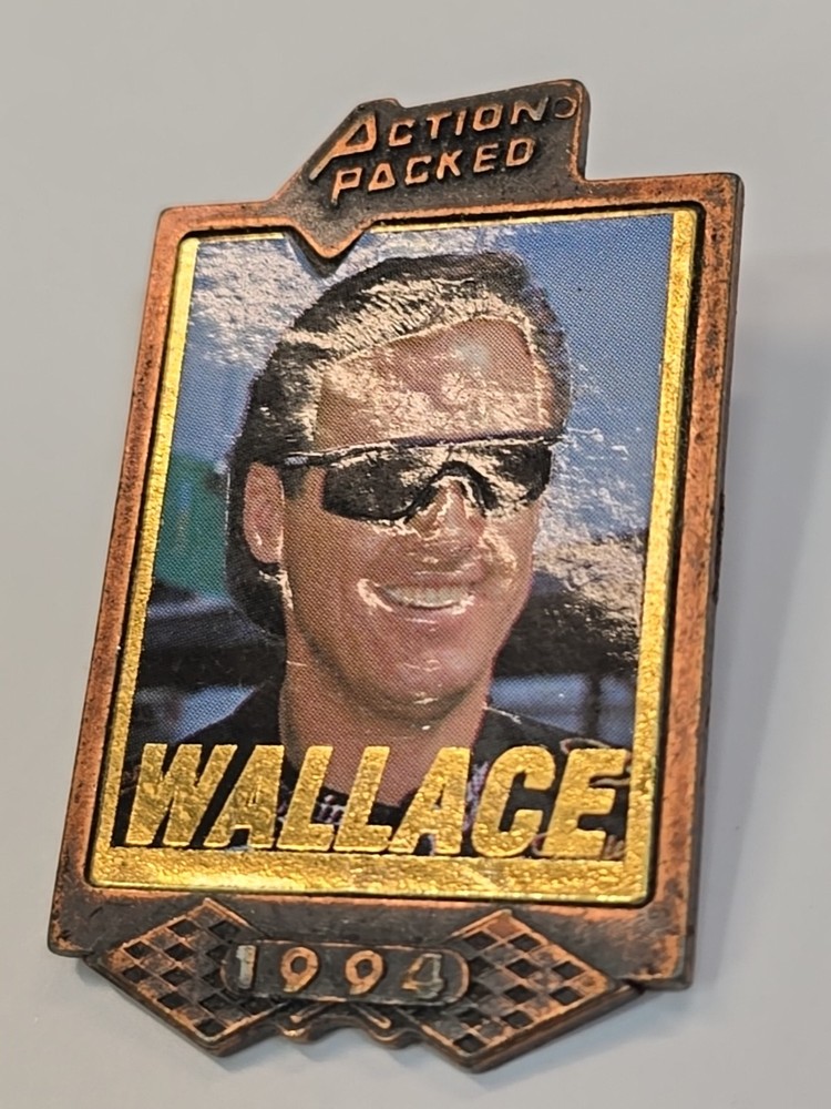 NASCAR Action Packed Lapel Pin Rusty Wallce 1994