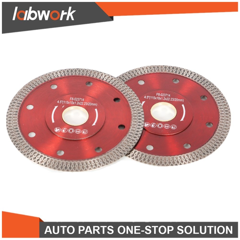 Labwork Diamond Porcelain Saw Blade Super Thin Ceramic Cutting Disc 2Pcs 4.5Inch
