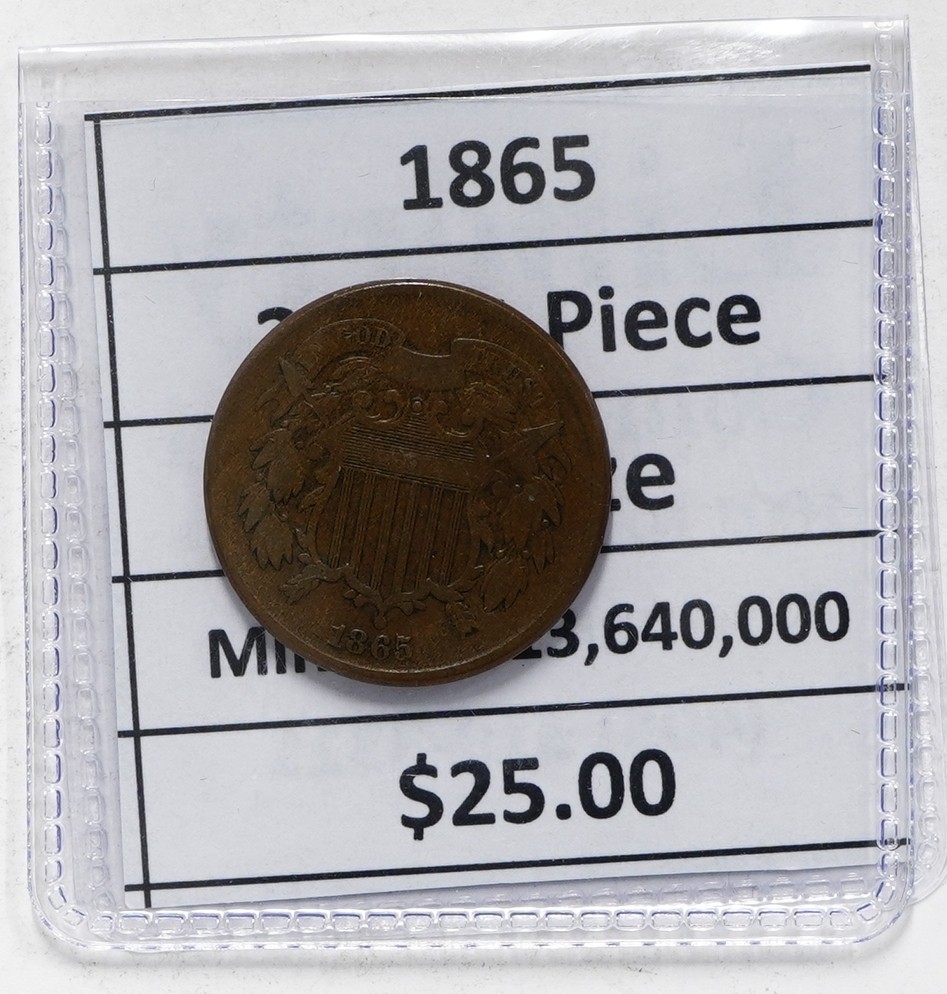 1865 2 Cent Piece
